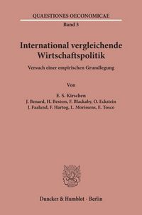 Produktbild: International vergleichende Wirtschaftspolitik.