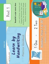 Produktbild: Handwriting Practice Workbook - Numbers from 1 to 50 - Words and Numbers - Print, Level 1