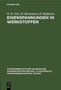 Produktbild: Eigenspannungen in Werkstoffen