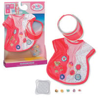Produktbild: Zapf Creation BABY born Puppenkleidung Strand Outfit wei&szlig;/rosa/rot 43cm