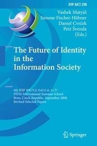 Produktbild: The Future of Identity in the Information Society