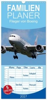 Produktbild: Familienplaner 2027 - Flieger von Boeing mit 5 Spalten (Wandkalender, 21 x 45 cm) CALVENDO