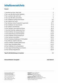 Übungsheft mit Lesetests in Deutsch 2. Klasse
