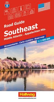 Produktbild: Hallwag Strassenkarte USA, Southeast 1:1 Mio.