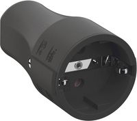 Produktbild: Bachmann 960.103 Schutzkontaktkupplung Polypropylen 250 V Schwarz IP20