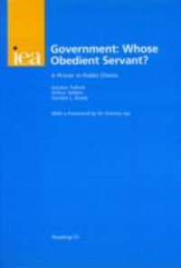 Produktbild: Tullock, G: Government: Whose Obedient Servant?