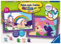 Produktbild: CreArt, Malen nach Zahlen Junior - Bunte Einhornwelt