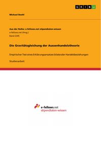 Produktbild: Die Gravit&auml;tsgleichung der Aussenhandelstheorie