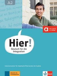 Produktbild: Hier! A2. Intensivtrainer für Zweitschriftlernende mit Audios
