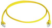 Produktbild: Teleg&auml;rtner 100008705 RJ45 Patchkabel CAT 6a S/FTP Gelb Flammwidrig, mit Knickschutzt&uuml;lle 1 St.