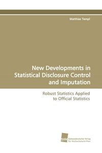 Produktbild: New Developments in Statistical Disclosure Control and Imputation