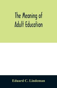 Produktbild: The meaning of adult education