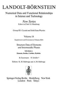 Produktbild: Elements, Borides, Carbides, Hydrides / Elemente, Boride, Carbide, Hydride