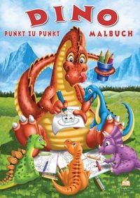 Produktbild: Punkt-zu-Punkt Dino Malbuch