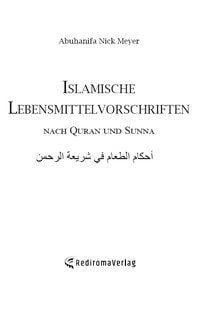 Produktbild: Islamische Lebensmittelvorschriften