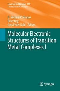 Produktbild: Molecular Electronic Structures of Transition Metal Complexes I