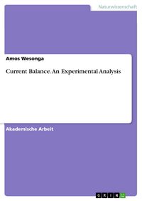 Produktbild: Current Balance. An Experimental Analysis