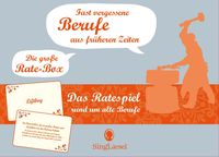 Produktbild: Fast vergessene Berufe. Das gro&szlig;e Quiz-Spiel f&uuml;r Senioren. Auch mit Demenz. Das Spiel und Ged&auml;chtnistraining f&uuml;r Senioren rund um Berufe vergangener Tage. Spiele-Box mit 100 Karten