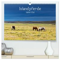 Produktbild: Islandpferde take it Isi (hochwertiger Premium Wandkalender 2026 DIN A2 quer), Kunstdruck in Hochglanz
