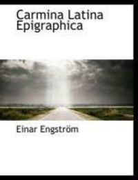 Produktbild: Carmina Latina Epigraphica