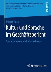 Bild vom Artikel Kultur und Sprache im Geschäftsbericht vom Autor Robert Reck