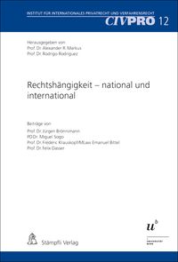 Produktbild: Rechtshängigkeit - national und international