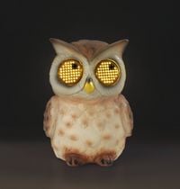 Produktbild: LED Gartenfigur Eule Mod. Blinky Eyes, solarbetriebene Gartendekoration mit leuchtenden Augen