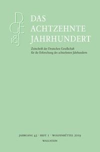 Produktbild: Das achtzehnte Jahrhundert 43/1