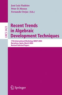Produktbild: Recent Trends in Algebraic Development Techniques