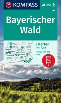 Produktbild: KOMPASS Wanderkarten-Set 198 Bayerischer Wald (3 Karten) 1:5