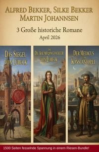 Produktbild: 3 Gro&szlig;e historische Romane April 2026: Das Siegel von L&uuml;beck / Die Kaufmannstochter von L&uuml;beck/Der Medicus von Konstantinopel