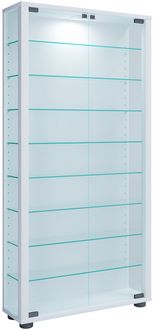 Produktbild: Holz Glas Stand Vitrine Sammelvitrine Lumo Maxi