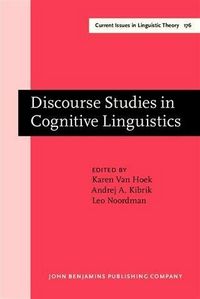 Produktbild: Discourse Studies in Cognitive Linguistics