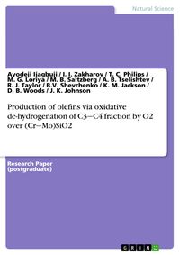 Produktbild: Production of olefins via oxidative de-hydrogenation of C3&iquest;C4 fraction by O2 over (Cr&iquest;Mo)SiO2