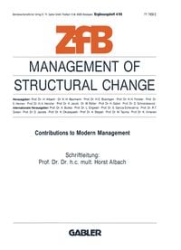 Produktbild: Management of Structural Change