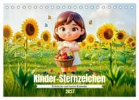 Produktbild: Kinder‑Sternzeichen - Fr&ouml;hlicher und bunter Kalender (Tischkalender 2027 DIN A5 quer), CALVENDO Monatskalender