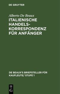 Produktbild: Italienische Handelskorrespondenz f&uuml;r Anf&auml;nger