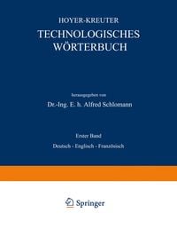 Produktbild: Technologisches W&ouml;rterbuch