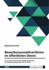 Produktbild: Bewerberauswahlverfahren im &ouml;ffentlichen Dienst