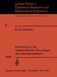 Produktbild: Einf&uuml;hrung in die mathematischen Grundlagen der Informationstheorie