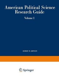 Produktbild: American Political Science Research Guide