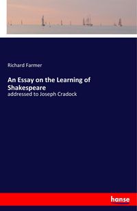 Produktbild: An Essay on the Learning of Shakespeare