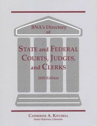 Produktbild: BNA's Directory of State and Federal Courts, Judges, and Clerks 2016
