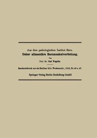Produktbild: Ueber aliment&auml;re Herzmuskelverfettung
