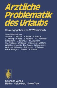 Produktbild: &Auml;rztliche Problematik des Urlaubs