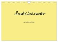Produktbild: Bastelkalender - Gelb (Wandkalender 2027 DIN A4 quer), CALVENDO Monatskalender