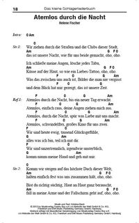 Das kleine Schlagerliederbuch