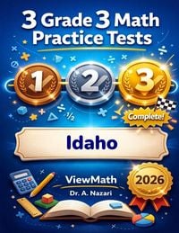 Produktbild: 3 Idaho ISAT Grade 3 Math Practice Tests