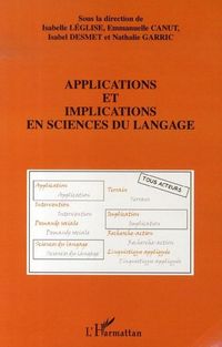 Produktbild: Applications et implications en sciences du langage