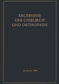 Produktbild: Ergebnisse der Chirurgie und Orthop&auml;die